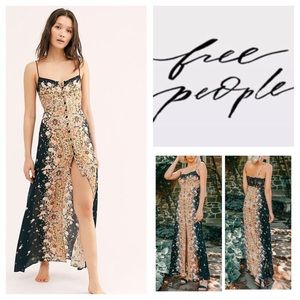 Free People Morning Song Printed Maxi Dress.  NWT.